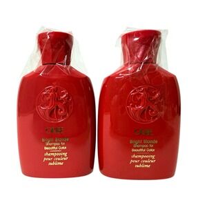 Oribe Bright Blonde Shampoo Beautiful Color Lot 2 Travel 2.5oz Sulfate-Free